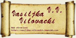 Vasiljka Vilovački vizit kartica